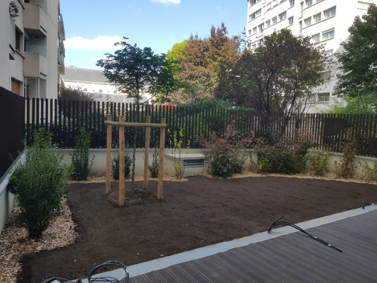 Aménagement d’un jardin difficile d’accès en arrière-cour, pour un programme immobilier neuf (75) (3)