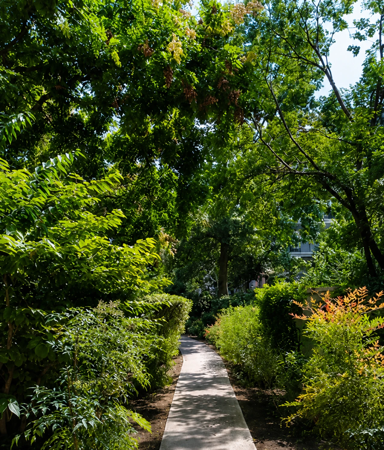 Entretien du parc intérieur d’une grande copropriété dans le 15e arrondissement de Paris (5)