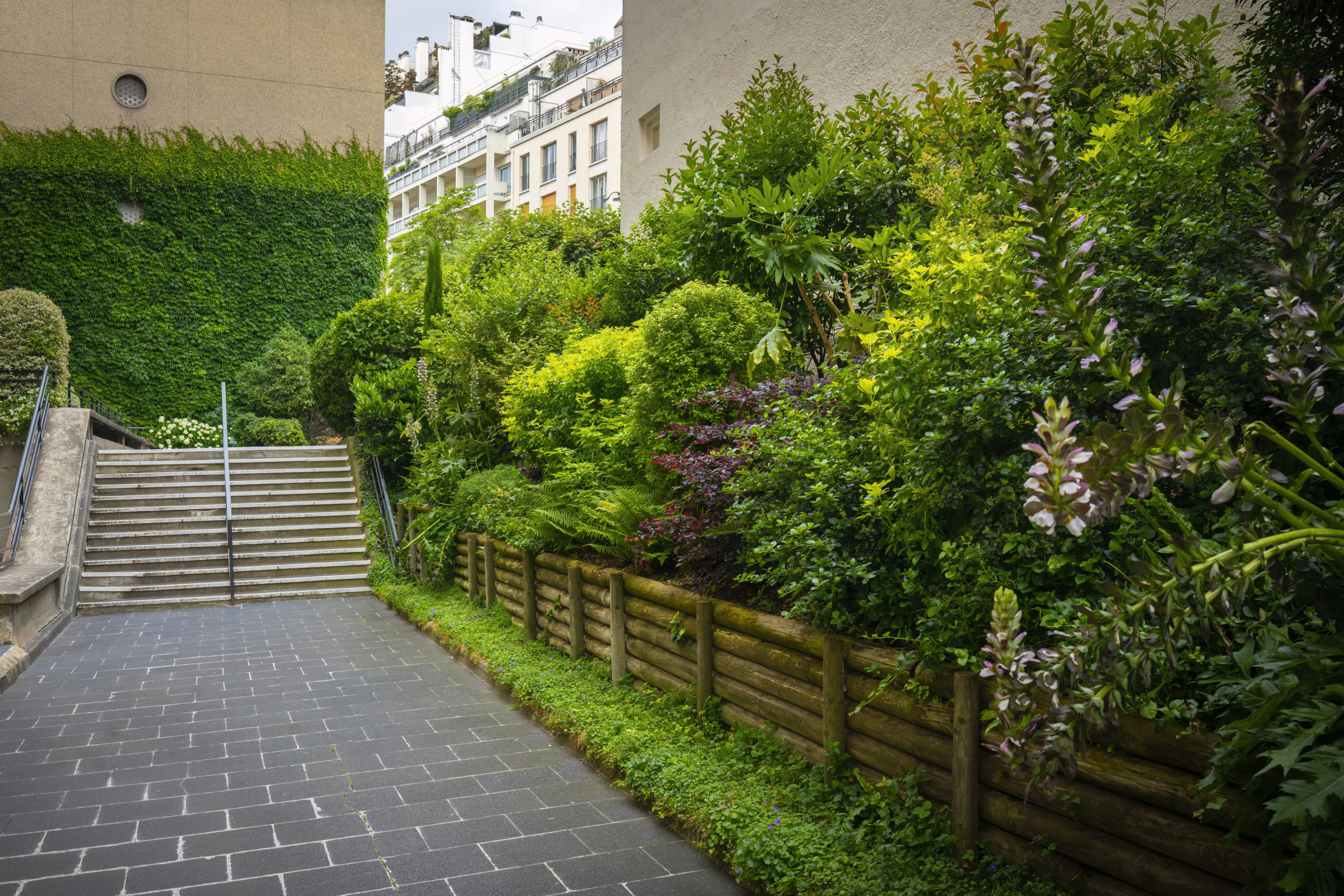 Entretien des jardins d’une résidence de standing à Paris (75016)