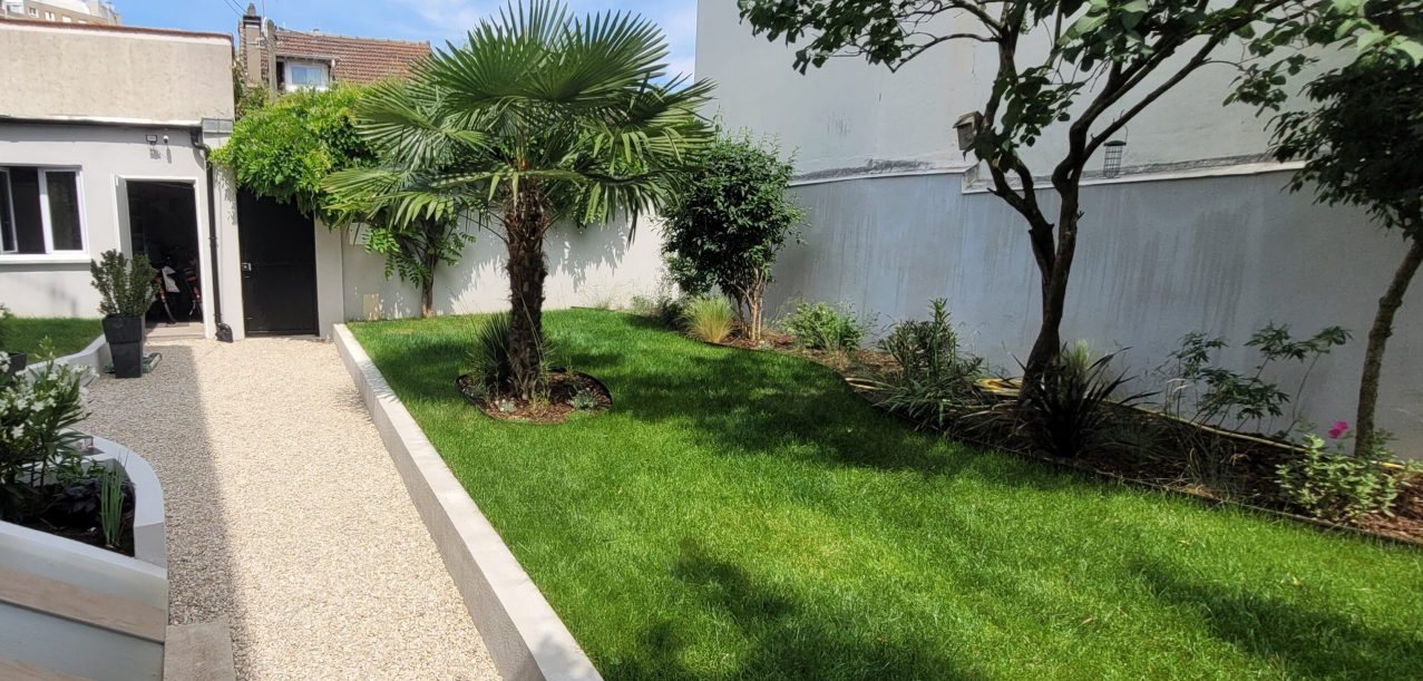 Conception et réalisation des terrasses et jardins d’une maison à Issy-les-Moulineaux (92)