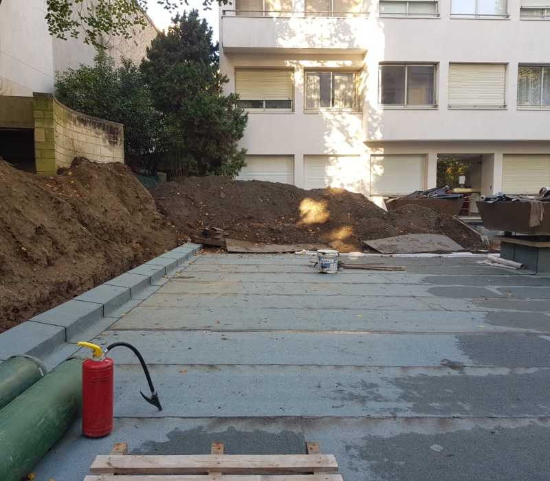 Réfection complète d’un jardin sur dalle dans le cadre de travaux d’étanchéité (92) (4)