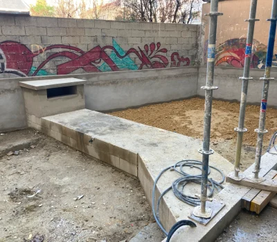 Aménagement d’un jardin difficile d’accès en arrière-cour, pour un programme immobilier neuf (75) (2)