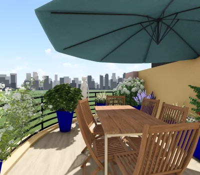 Etude d’aménagement paysager d’un toit-terrasse à Paris (95) (3)
