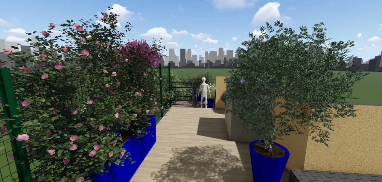 Etude d’aménagement paysager d’un toit-terrasse à Paris (95) (1)